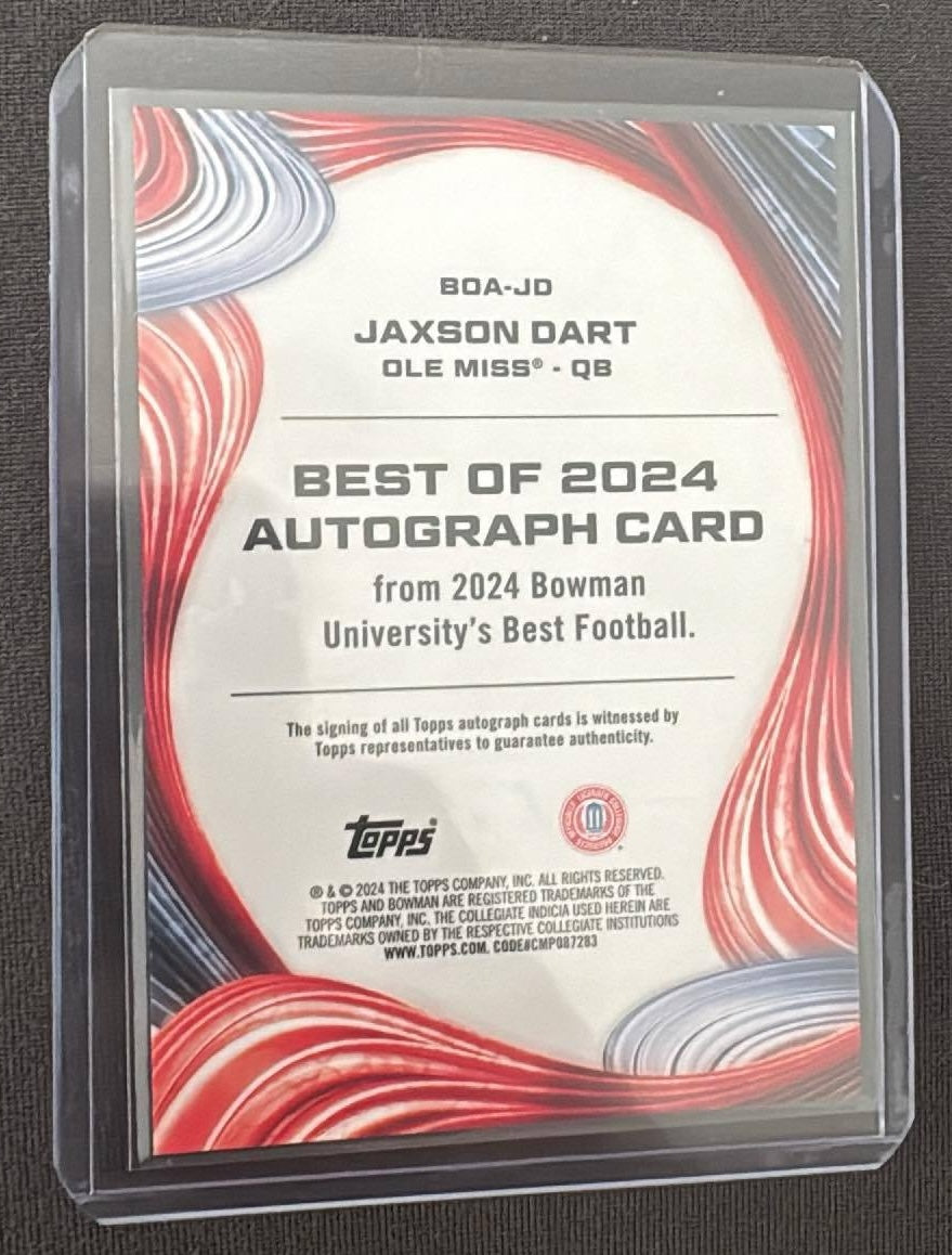 Jaxson Dart 2024 Bowman University Best Auto