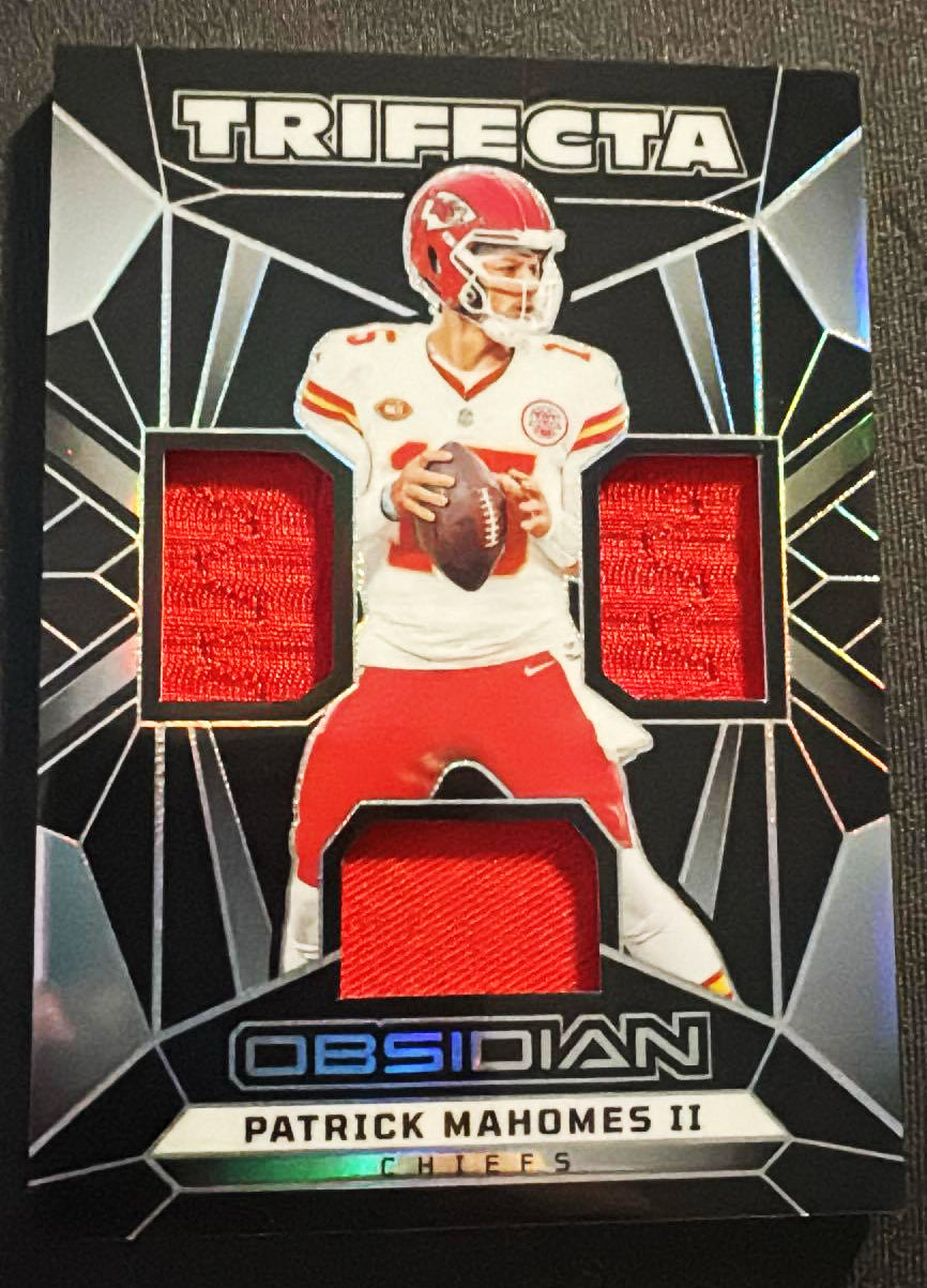 Patrick Mahomes II 2024 Obsidian Trifecta Patch