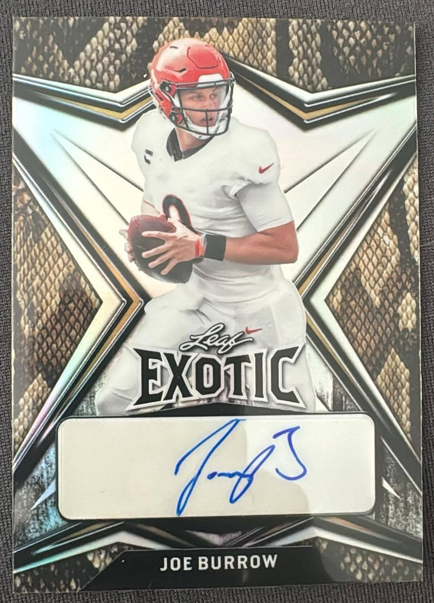 Joe Burrow 2022 Leaf Exotic Snakeskin Auto /10