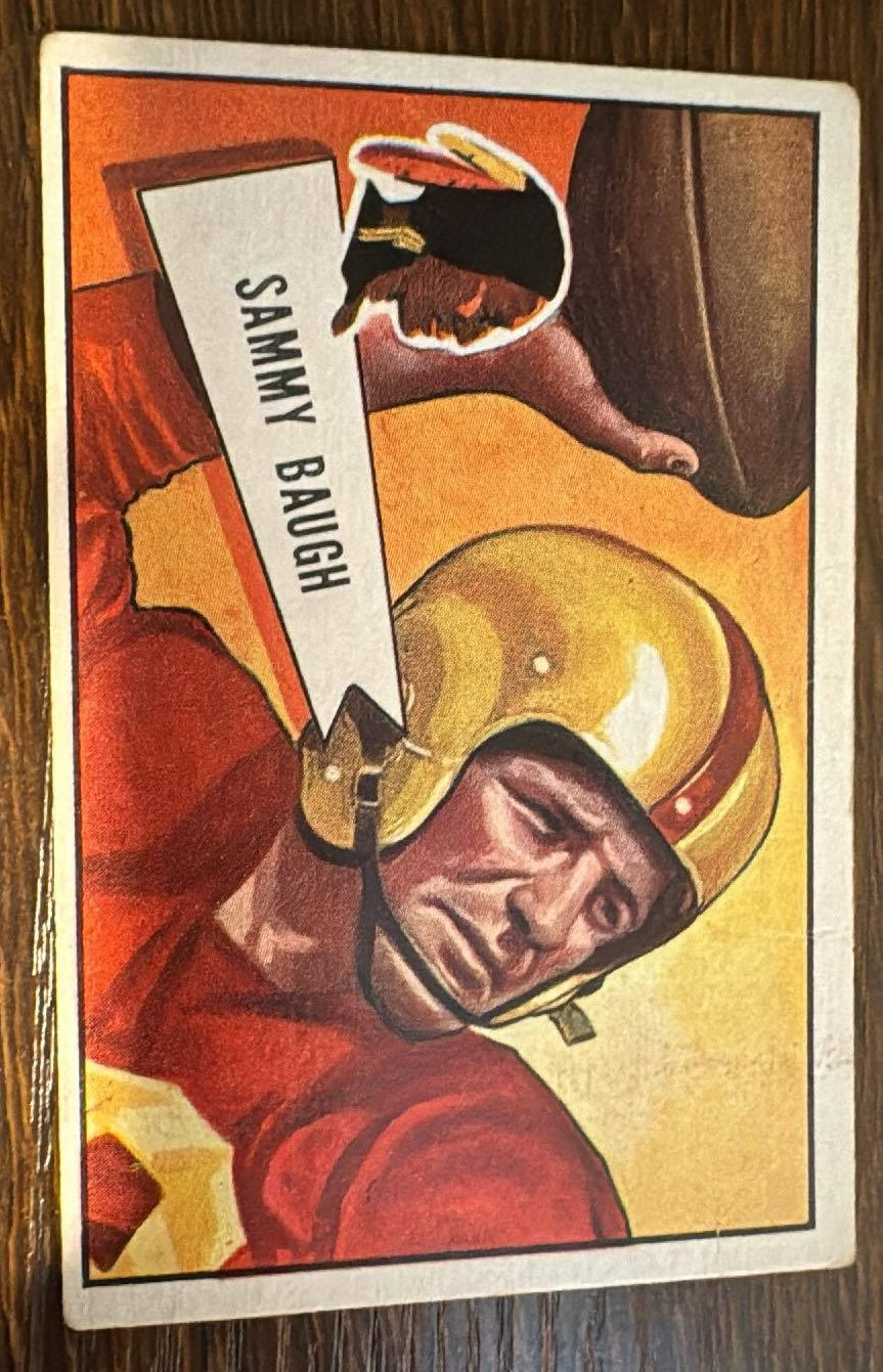 Sammy Baugh 1952 Bowman Football Card #30